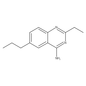 2-Ethyl-6-propylquinazolin-4-amine结构式