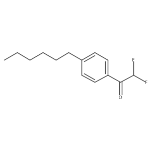 1-(4-Hexylphenyl)-2,2-difluoroethanone结构式