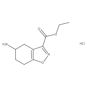 Ethyl 5-amino-4,5,6,7-tetrahydrobenzo[d]isoxazole-3-carboxylate hydrochloride Structure