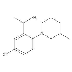 5-Chloro-I+/--methyl-2-(3-methyl-1-piperidinyl)benzenemethanamine Structure
