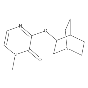 3-{1-Azabicyclo[2.2.2]octan-3-yloxy}-1-methyl-1,2-dihydropyrazin-2-one结构式