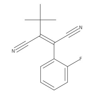 2-Tert-butyl-3-(2-fluorophenyl)but-2-enedinitrile Structure