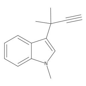 1-methyl-3-(2-methylbut-3-yn-2-yl)-1H-indole Structure
