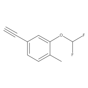 2-(Difluoromethoxy)-4-ethynyl-1-methylbenzene结构式