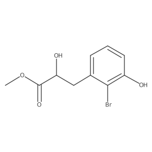 Methyl 3-(2-bromo-3-hydroxyphenyl)-2-hydroxypropanoate结构式