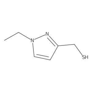 (1-ethyl-1H-pyrazol-3-yl)methanethiol Structure