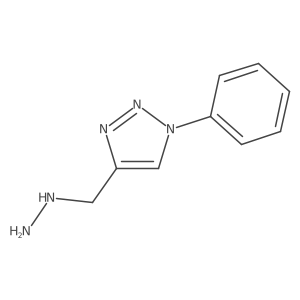 4-(hydrazinylmethyl)-1-phenyl-1H-1,2,3-triazole结构式