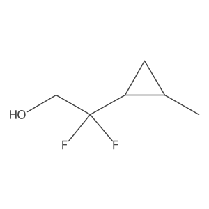 2,2-Difluoro-2-(2-methylcyclopropyl)ethan-1-ol Structure