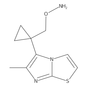 O-[(1-{6-methylimidazo[2,1-b][1,3]thiazol-5-yl}cyclopropyl)methyl]hydroxylamine Structure
