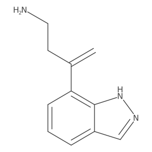 3-(1H-indazol-7-yl)but-3-en-1-amine结构式