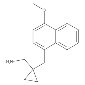 {1-[(4-Methoxynaphthalen-1-yl)methyl]cyclopropyl}methanamine结构式