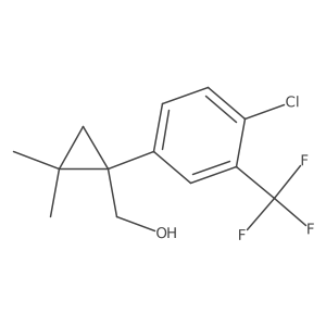 {1-[4-Chloro-3-(trifluoromethyl)phenyl]-2,2-dimethylcyclopropyl}methanol Structure