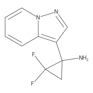 2,2-Difluoro-1-{pyrazolo[1,5-a]pyridin-3-yl}cyclopropan-1-amine Structure