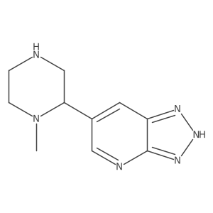 1-methyl-2-{3H-[1,2,3]triazolo[4,5-b]pyridin-6-yl}piperazine结构式
