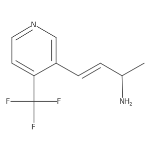 4-[4-(Trifluoromethyl)pyridin-3-yl]but-3-en-2-amine结构式