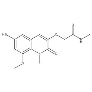 2-((6-Amino-8-methoxy-1-methyl-2-oxo-1,2-dihydroquinolin-3-yl)oxy)-N-methylacetamide结构式