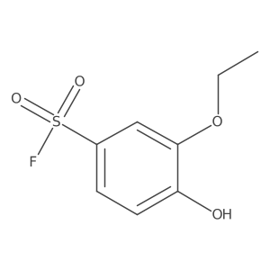 3-Ethoxy-4-hydroxybenzene-1-sulfonyl fluoride Structure