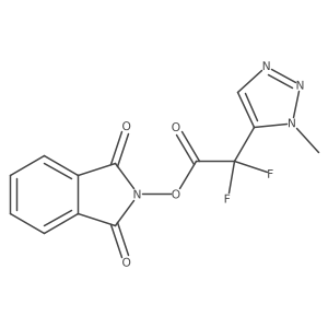 1,3-dioxo-2,3-dihydro-1H-isoindol-2-yl 2,2-difluoro-2-(1-methyl-1H-1,2,3-triazol-5-yl)acetate Structure
