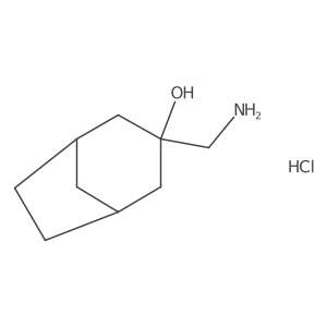 3-(Aminomethyl)bicyclo[3.2.1]octan-3-ol;hydrochloride Structure