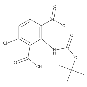 2-{[(Tert-butoxy)carbonyl]amino}-6-chloro-3-nitrobenzoic acid Structure