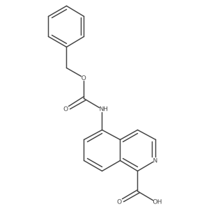 5-(Phenylmethoxycarbonylamino)isoquinoline-1-carboxylic acid Structure