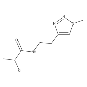2-Chloro-N-[2-(1-methyltriazol-4-yl)ethyl]propanamide Structure