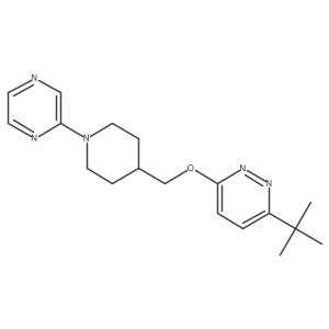 3-Tert-butyl-6-{[1-(pyrazin-2-yl)piperidin-4-yl]methoxy}pyridazine Structure