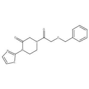 4-(2-(Benzyloxy)acetyl)-1-(thiazol-2-yl)piperazin-2-one结构式
