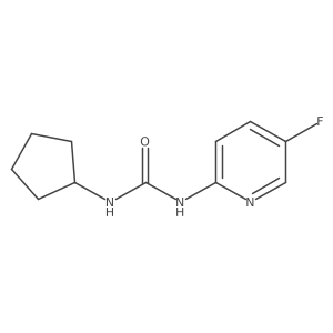 3-Cyclopentyl-1-(5-fluoropyridin-2-yl)urea结构式