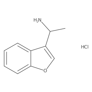 1-(1-Benzofuran-3-yl)ethanamine;hydrochloride Structure