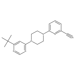 6-[4-(6-Tert-butylpyrimidin-4-yl)piperazin-1-yl]pyridine-2-carbonitrile Structure