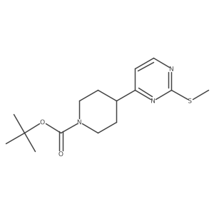 Tert-butyl 4-(2-(methylthio)pyrimidin-4-yl)piperidine-1-carboxylate Structure
