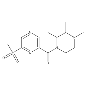 2-Methanesulfonyl-6-(2,3,4-trimethylpiperazine-1-carbonyl)pyrazine结构式