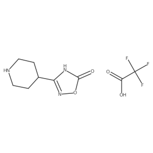 3-Piperidin-4-yl-4H-1,2,4-oxadiazol-5-one;2,2,2-trifluoroacetic acid结构式
