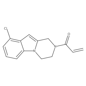 1-(9-Chloro-3,4-dihydro-1H-pyrazino[1,2-a]indol-2-yl)prop-2-en-1-one Structure