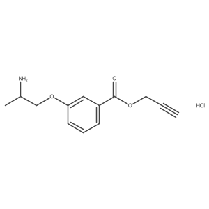 Prop-2-ynyl 3-(2-aminopropoxy)benzoate;hydrochloride Structure