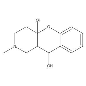 2-Methyl-3,4,10,10a-tetrahydro-1H-chromeno[3,2-c]pyridine-4a,10-diol结构式