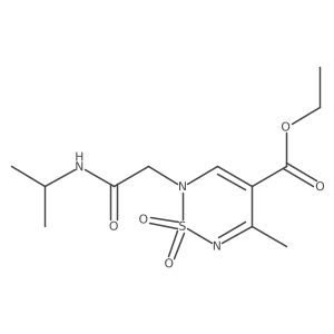 ethyl 5-methyl-1,1-dioxo-2-{[(propan-2-yl)carbamoyl]methyl}-2H-1lambda6,2,6-thiadiazine-4-carboxylate结构式