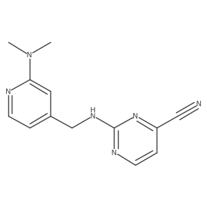 2-({[2-(Dimethylamino)pyridin-4-yl]methyl}amino)pyrimidine-4-carbonitrile结构式