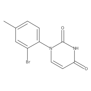 1-(2-Bromo-4-methylphenyl)-1,2,3,4-tetrahydropyrimidine-2,4-dione结构式