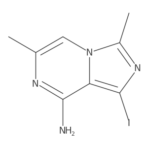 1-Iodo-3,6-dimethylimidazo[1,5-A]pyrazin-8-amine结构式