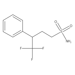 4,4,4-Trifluoro-3-phenylbutane-1-sulfonamide结构式