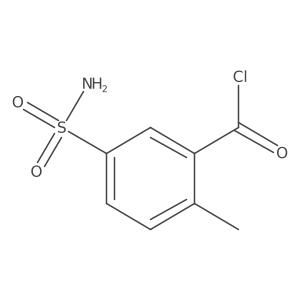 2-Methyl-5-sulfamoylbenzoyl chloride Structure