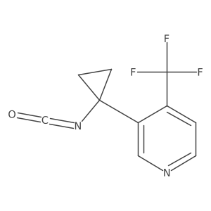 3-(1-Isocyanatocyclopropyl)-4-(trifluoromethyl)pyridine结构式