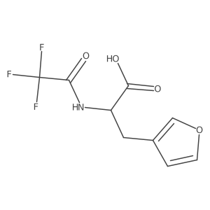 (2S)-3-(furan-3-yl)-2-(2,2,2-trifluoroacetamido)propanoic acid Structure