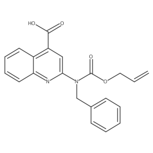 2-{Benzyl[(prop-2-en-1-yloxy)carbonyl]amino}quinoline-4-carboxylic acid Structure