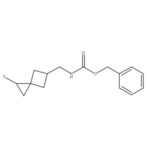 benzyl N-({1-fluorospiro[2.3]hexan-5-yl}methyl)carbamate Structure