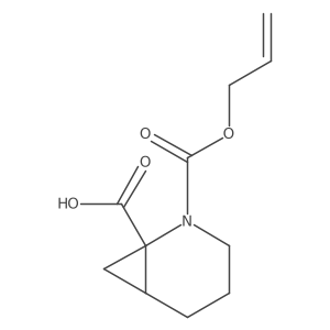 2-[(Prop-2-en-1-yloxy)carbonyl]-2-azabicyclo[4.1.0]heptane-1-carboxylic acid Structure