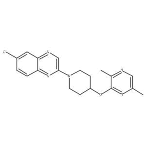 6-Chloro-2-{4-[(3,6-dimethylpyrazin-2-yl)oxy]piperidin-1-yl}quinoxaline Structure