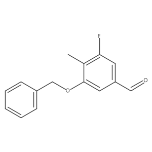 3-(Benzyloxy)-5-fluoro-4-methylbenzaldehyde结构式